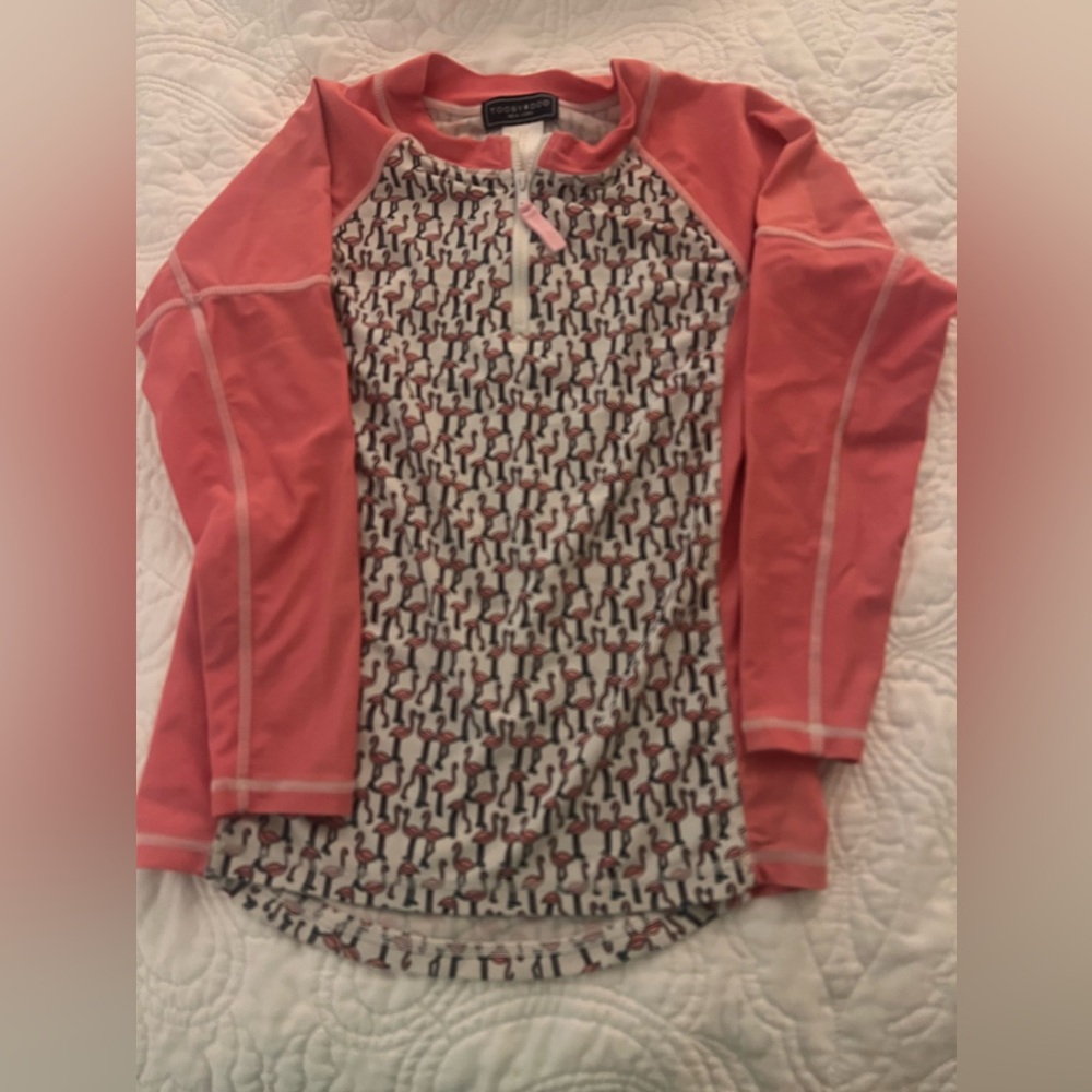 Girls Toobydoo rash‎ guard swim shirt sz 7/8